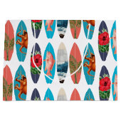 Farbenfrohes Retro-Surfbrettmuster Große Geschenktüte (Vorderseite)
