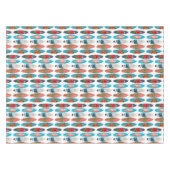 Farbenfrohes Retro-Surfbrettmuster Tischdecke (Vorderseite (Horizontal))
