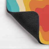 Farbenfrohes Retro-Swirldesign Mousepad (Ecke)