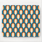 Farbenfrohes Retro-Tor-Regenbogenmuster Mousepad (Vorne)