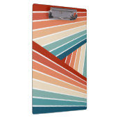 Farbenfrohes Retrodesign mit diagonalem Regenbogen Klemmbrett (Rechts)