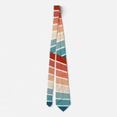 Farbenfrohes Retrodesign mit diagonalem Regenbogen Krawatte (Rückseite)