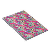 Farbenfrohes rustikales Blumenmuster Retro Notizblock (Rechte Seite)
