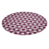 Farbenfrohes Schachbrett-Diamant-Karomuster Schneidebrett (Ecke)