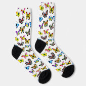 Farbenfrohes Schmetterlingsmuster Socken (Rechts)