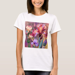 Farbenfrohes Schwertlilien T-Shirt