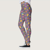 farbenfrohes Sommer-Eiscreme-Muster Leggings (Links)