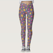 farbenfrohes Sommer-Eiscreme-Muster Leggings (Vorderseite)