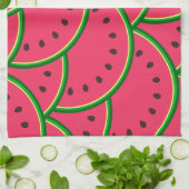 Farbenfrohes Sommer-Spaß-Wassermelonen-Muster Geschirrtuch (Gefaltet)