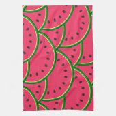 Farbenfrohes Sommer-Spaß-Wassermelonen-Muster Geschirrtuch (Vertikal)