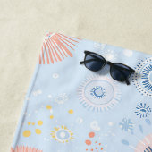 Farbenfrohes Sommer-Zitrus-Muster Strandtuch (Beispiel)