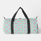 Farbenfrohes Sommerfischmuster an der Küste Duffle Bag (Vorderseite)
