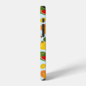 Farbenfrohes Sommerfruchtmuster iPhone Hülle (Linke Seite)
