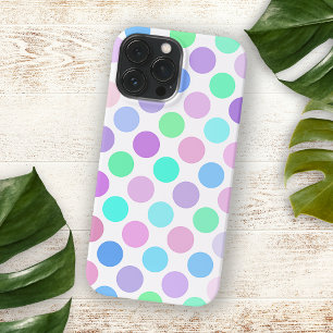 Farbenfrohes Sommerlicht-Polka-Dots-Kunstmuster Case-Mate iPhone Hülle