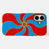 Farbenfrohes Spiralmuster Case-Mate iPhone Hülle (Rückseite (Horizontal))