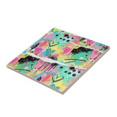 Farbenfrohes städtisches Graffiti-Muster (7) Fliese (Seite)