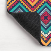 Farbenfrohes Stammesmuster Mousepad (Ecke)