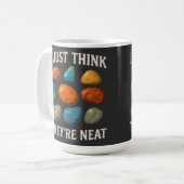 Farbenfrohes Steindesign Kaffeetasse (Vorderseite Links)