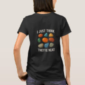 Farbenfrohes Steindesign T-Shirt (Rückseite)