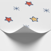 Farbenfrohes Stern Geschenkpapier (Ecke)