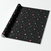 Farbenfrohes Sternennacht-Geschenk Geschenkpapier (Ungerollt)