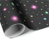 Farbenfrohes Sternennacht-Geschenk Geschenkpapier (Rolleneckpunkt)