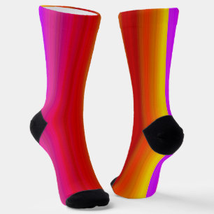 Farbenfrohes Streifen-Nahtloses Muster Socken