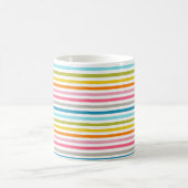 Farbenfrohes Streifenmuster Kaffeetasse (Mittel)