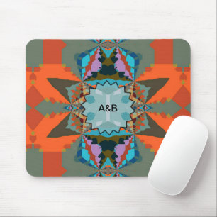 Farbenfrohes südwestliches geometrisches Muster Mousepad