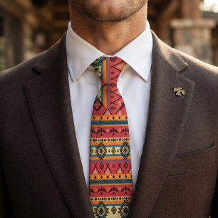 Farbenfrohes südwestliches indianisches Muster Krawatte