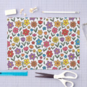 Farbenfrohes süßes Frühlingsblumen-Tissue-Papier Seidenpapier (Handwerk)