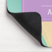Farbenfrohes süßes Kurvenmuster Mousepad (Ecke)