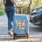 Farbenfrohes süßes Schulsticker-Set Aufkleber (Koffer Insitu)