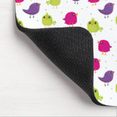 Farbenfrohes Süßes Vögel Muster Mousepad (Ecke)