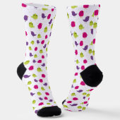 Farbenfrohes Süßes Vögel Muster Socken (Gewinkelt)