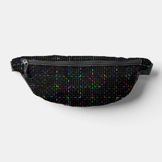 Farbenfrohes Tech-Coding-Elektronik-Muster  Bauchtasche (Ablage )