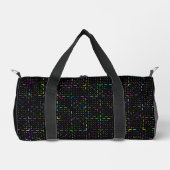 Farbenfrohes Tech-Coding-Elektronik-Muster Duffle Bag (Vorderseite)
