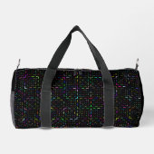 Farbenfrohes Tech-Coding-Elektronik-Muster Duffle Bag (Rückseite)
