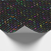 Farbenfrohes Tech-Coding-Elektronik-Muster Geschenkpapier (Ecke)