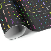 Farbenfrohes Tech-Coding-Elektronik-Muster Geschenkpapier (Rolleneckpunkt)
