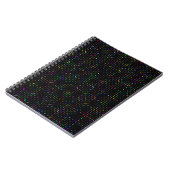 Farbenfrohes Tech-Coding-Elektronik-Muster Notizblock (Linke Seite)