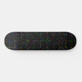 Farbenfrohes Tech-Coding-Elektronik-Muster Skateboard (Horizontal)