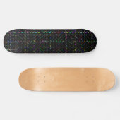 Farbenfrohes Tech-Coding-Elektronik-Muster Skateboard (Horizontal)