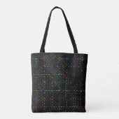 Farbenfrohes Tech-Coding-Elektronik-Muster  Tasche (Rückseite)