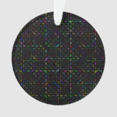 Farbenfrohes Tech-Coding-Elektronikmuster  Ornament (Vorderseite)