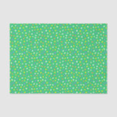 Farbenfrohes Terrazzo-Konfetti-Muster in Hellgrün Seidenpapier (Vorderseite)