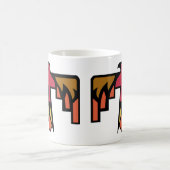 Farbenfrohes Thunderbird-Design Kaffeetasse (Mittel)