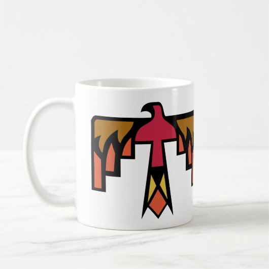 Farbenfrohes Thunderbird-Design Kaffeetasse (Links)