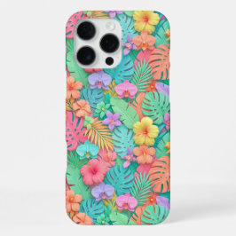 Farbenfrohes tropisches florales botanisches Muste iPhone 16 Pro Max Hülle