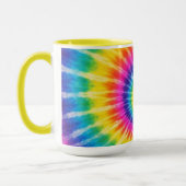 Farbenfrohes Tye-Dye-Geschenk mit individuellem Na Tasse (Links)